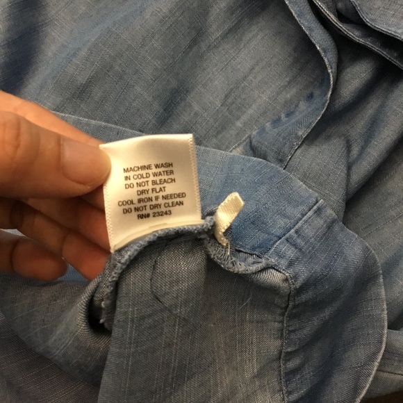 New York & Company Chambray Utility Romper Size L NWOT - Picture 10 of 16